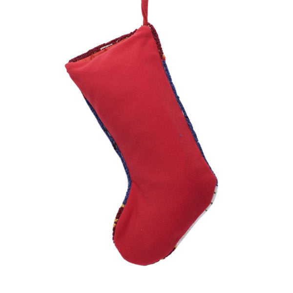 Snowman Hooked Christmas Stocking