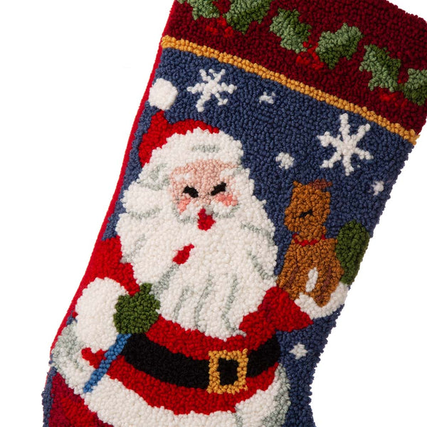 Santa Hooked Christmas Stocking