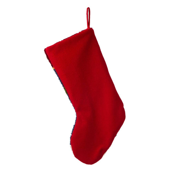 Santa Hooked Christmas Stocking