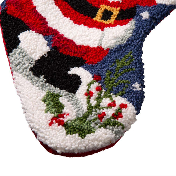 Santa Hooked Christmas Stocking