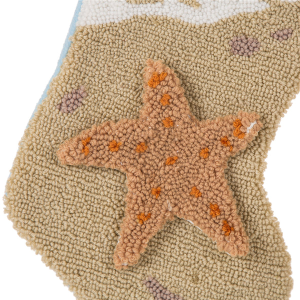 3D Starfish Hooked Christmas Stocking