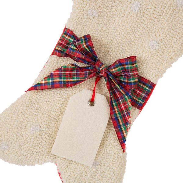 Bone Shape Hooked Christmas Stocking