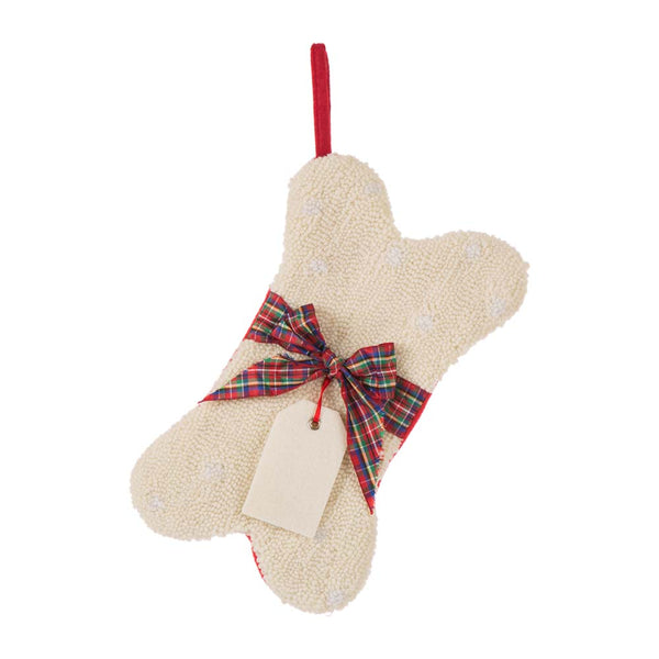 Bone Shape Hooked Christmas Stocking