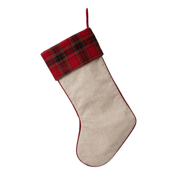 Merry Christmas Dachshund Fabric Christmas Stocking