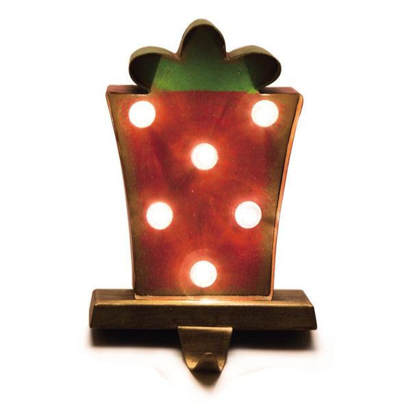 Marquee LED Gift Box Stocking Holder