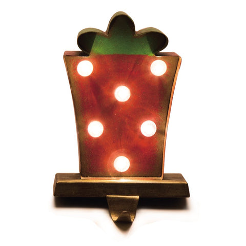 Marquee LED Gift Box Stocking Holder