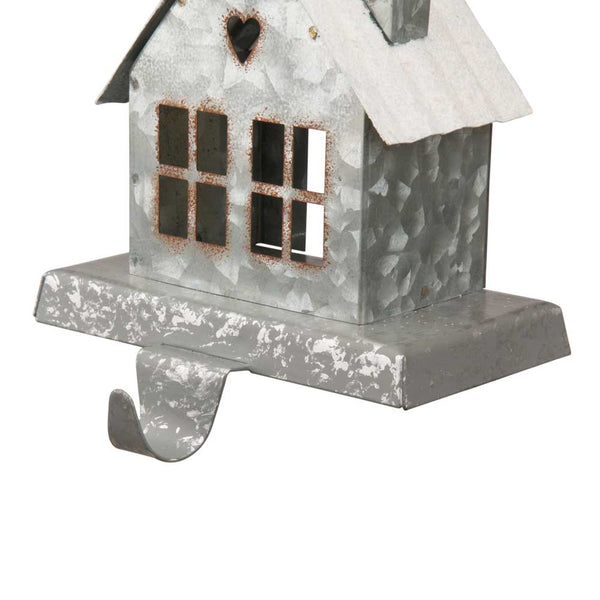 6.00"H Galvanized House Stocking Holder