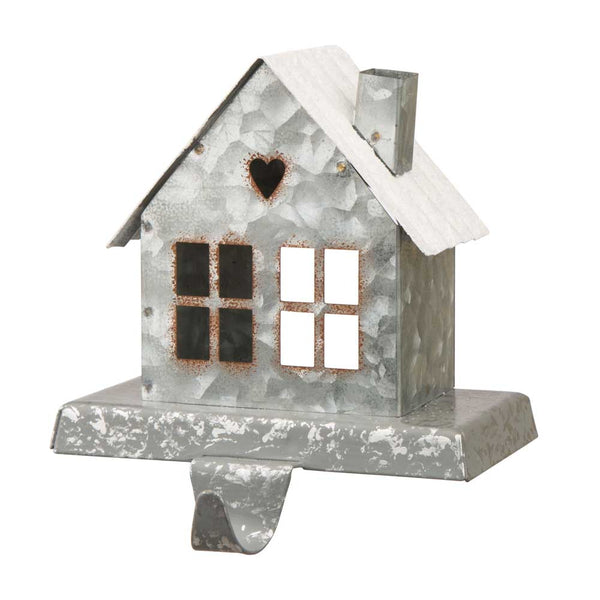 6.00"H Galvanized House Stocking Holder