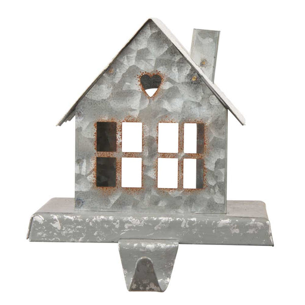 6.00"H Galvanized House Stocking Holder