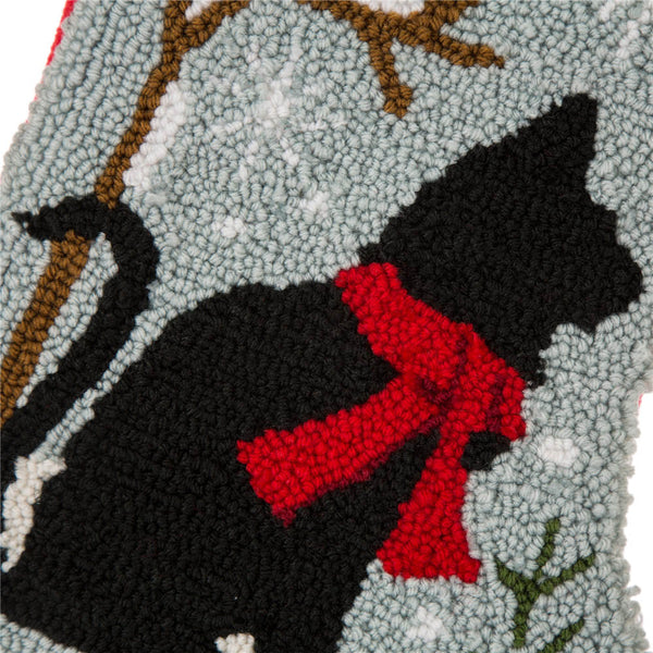 2PK Cat MEOW Hooked Christmas Stockings