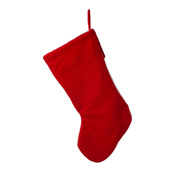 Cardinal Birds Hooked Christmas Stocking